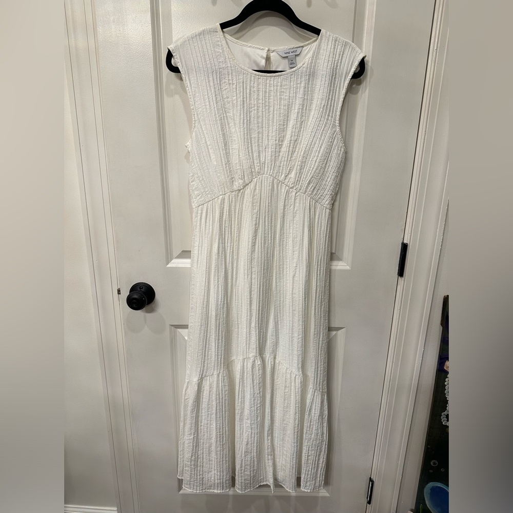 Nine West White Long Dress